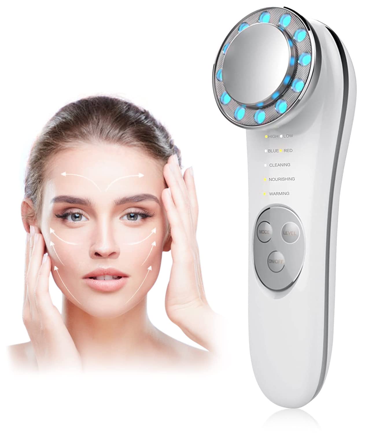 230816065620850_1 Facial Massager, Skin Care Tools 7 in 1 High Frequency Facial Machine, Skin Care Galvanic Facial Machine - Image 1
